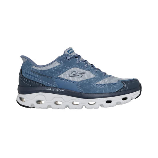 Skechers Slip-Ins: Glide-Step Sole - Carpenter Ridge Light Blue| Hands-Free Comfort with Air-Cooled Cushioning