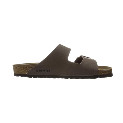 Birkenstock Arizona Classic Men's Birkibuc Sandals – Mocha Regular Fit, Iconic Two-Strap Comfort Slides with Contoured Footbed