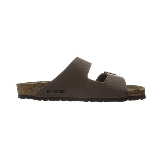 Birkenstock Arizona Classic Men's Birkibuc Sandals – Mocha Narrow Fit, Iconic Two-Strap Comfort Slides with Contoured Footbed