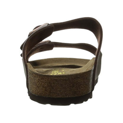 Birkenstock Arizona Classic Men's Birkibuc Sandals – Mocha Regular Fit, Iconic Two-Strap Comfort Slides with Contoured Footbed