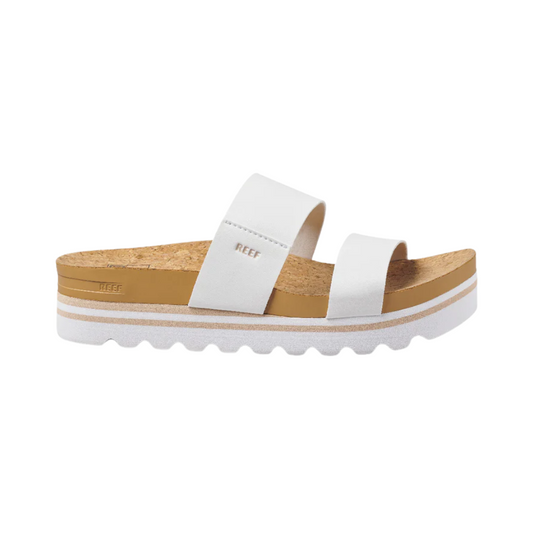 REEF Women's Cushion Vista Hi Cloud Sandal – Vegan Leather Platform Comfort
