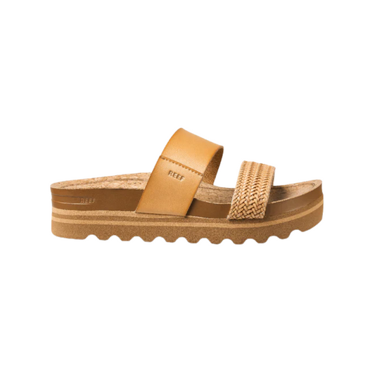 REEF Cushion Vista Hi Women's Platform Sandals – Natural Braid Vegan Leather