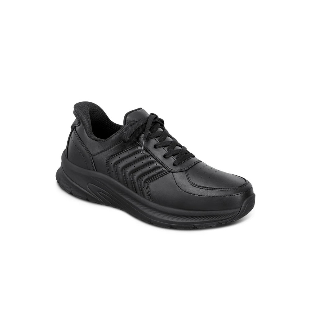 Orthofeet Men's Navigate Hands-Free Athletic Sneaker – Black 25002