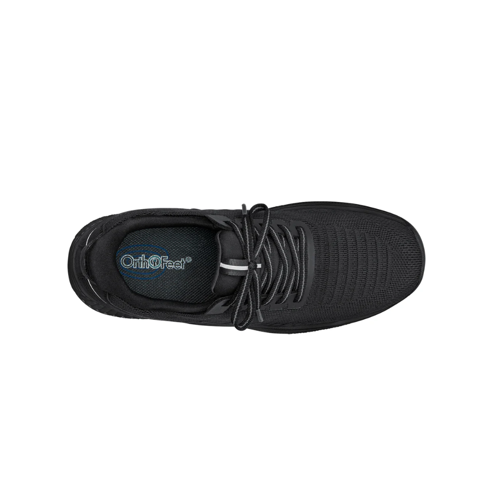 Orthofeet Kita Hand's Free Arch Support Sneaker - Black