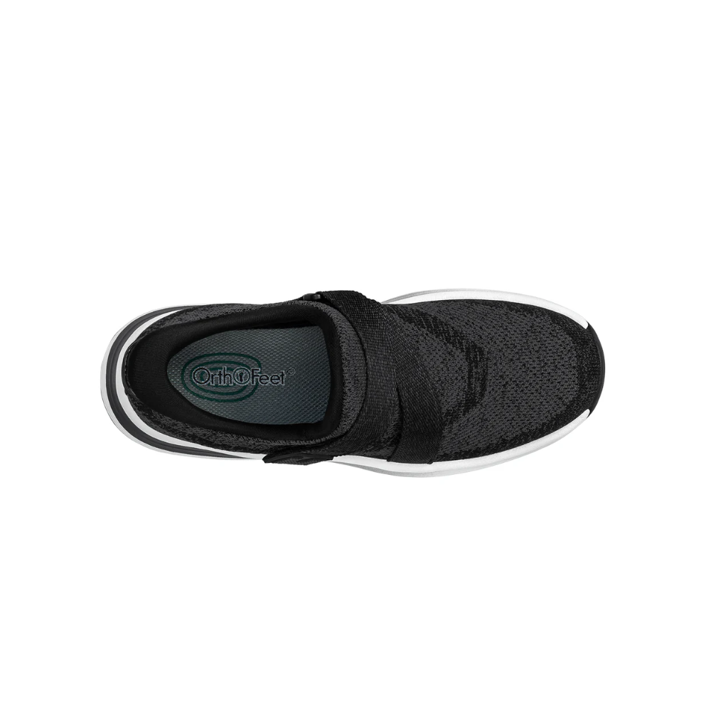 Orthofeet Naya Hand's Free Arch Support Sneaker - Black