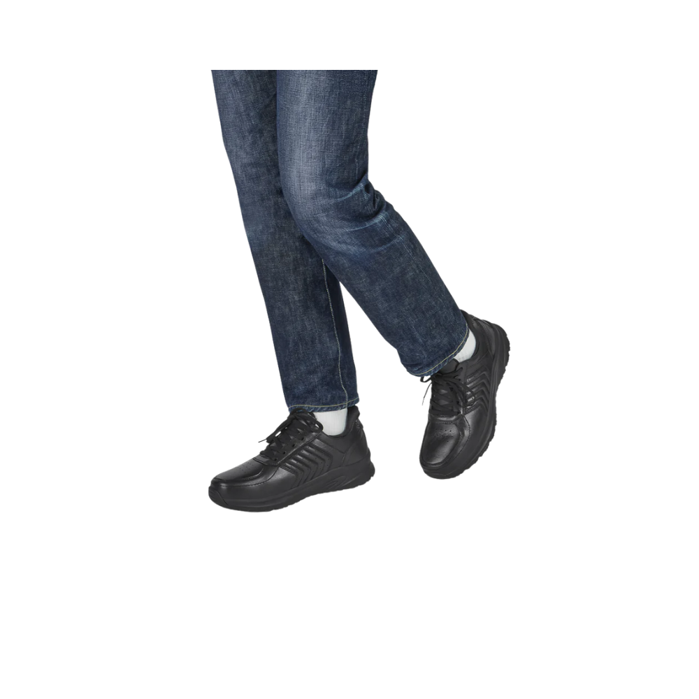 Orthofeet Men's Navigate Hands-Free Athletic Sneaker – Black 25002