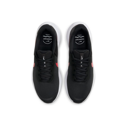 Nike Revolution 7 Running Shoe Black/White/University Red- FB2207 003
