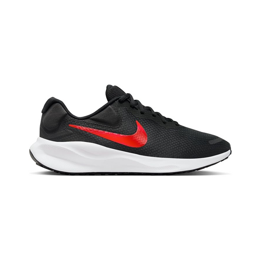 Nike Revolution 7 Running Shoe Black/White/University Red- FB2207 003