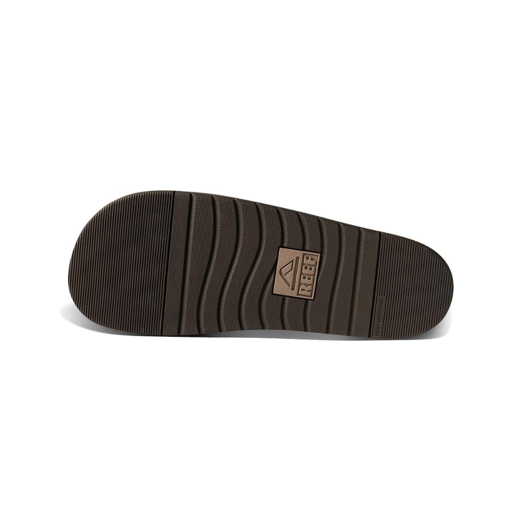 Reef Men's Ojai Two Bar Cushioned Footbed Brown Leather Sandal CJ5525