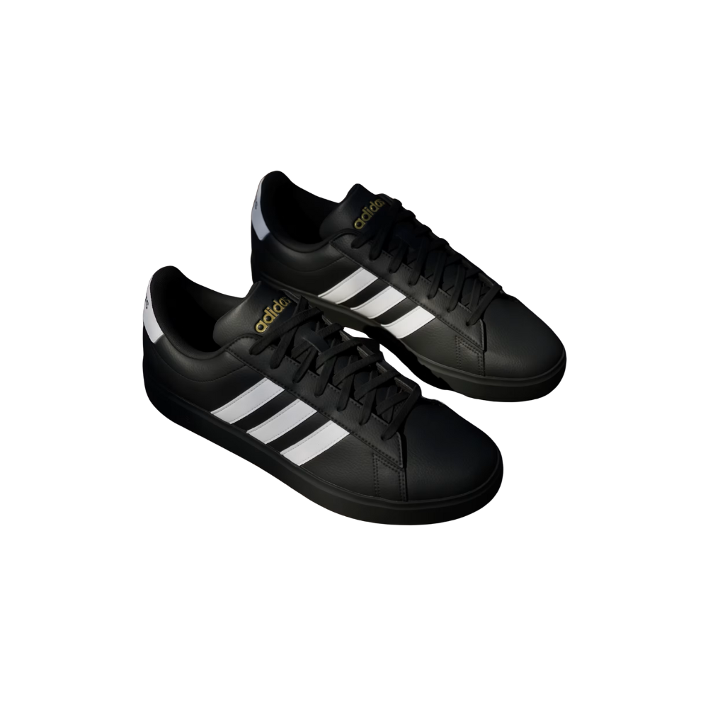 Adidas Men's Grand Court 2.0 Tennis Shoes Black JR0546