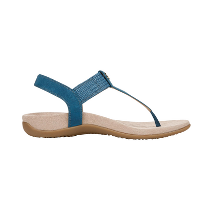 Vionic Brea Toe Post Slingback Sandal Celestial Teal Nubuck I9863L5403