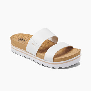REEF Women's Cushion Vista Hi Cloud Sandal – Vegan Leather Platform Comfort