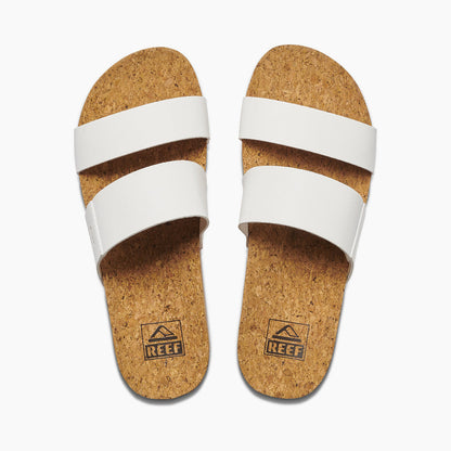 REEF Women's Cushion Vista Hi Cloud Sandal – Vegan Leather Platform Comfort