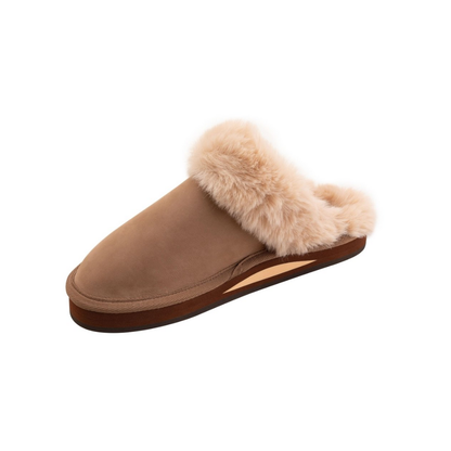 Rainbow Sandals Women's Sunset Snugs – Premier Leather Slipper Dark Brown
