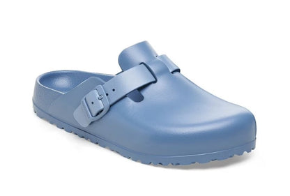 Birkenstock Women's Blue Boston EVA Mule, Elemental blue, Narrow