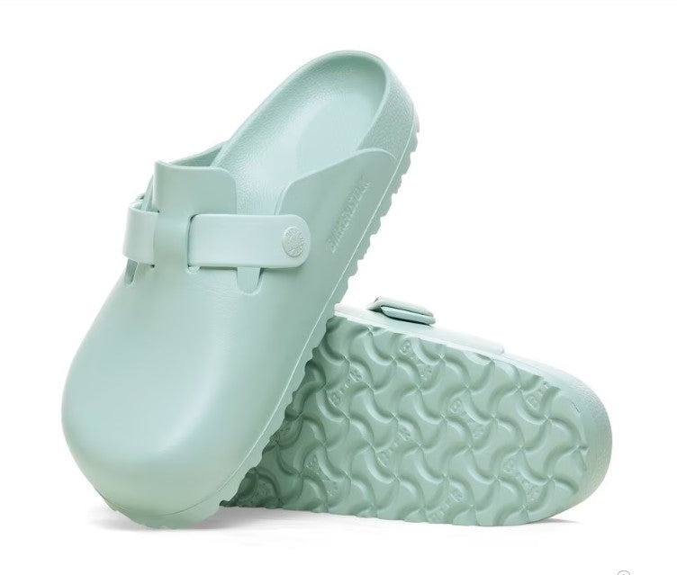 Birkenstock Women's Boston High-quality EVA  Waterproof, Lightweight Clog, Surf Green