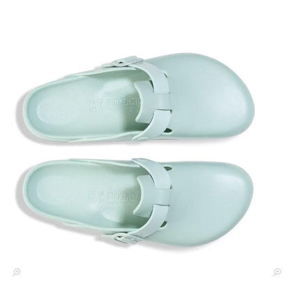 Birkenstock Women's Boston High-quality EVA  Waterproof, Lightweight Clog, Surf Green