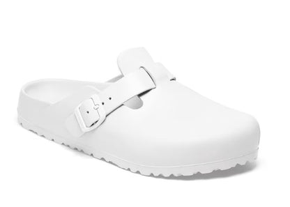 Birkenstock Women's Boston EVA Clog – Lightweight, Waterproof White Slip-On Comfort Shoe