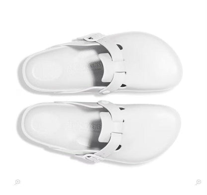 Birkenstock Women's Boston EVA Clog – Lightweight, Waterproof White Slip-On Comfort Shoe