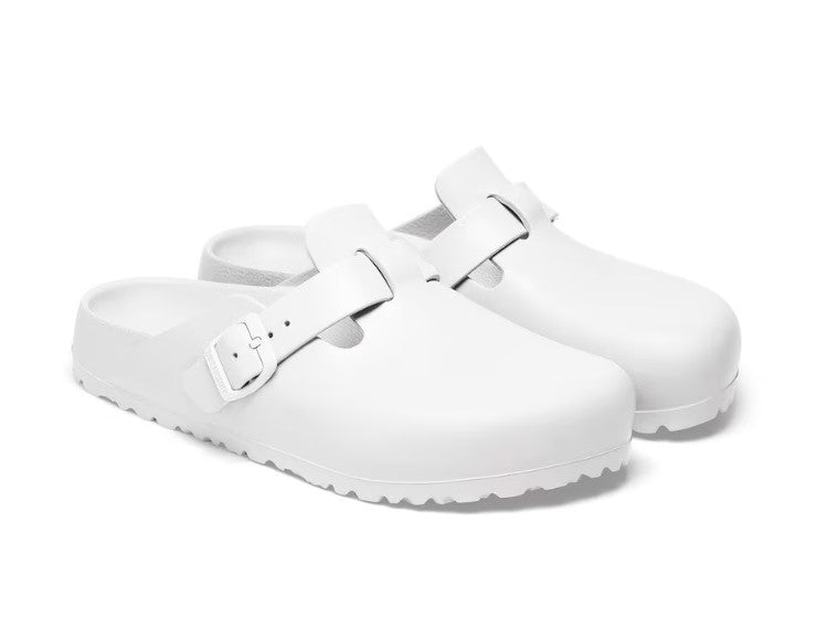 Birkenstock Women's Boston EVA Clog – Lightweight, Waterproof White Slip-On Comfort Shoe