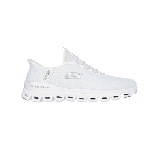 Skechers Men's Glide-Step Noxus Hands Free Slip-in Sneaker, White