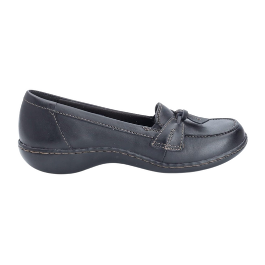 Clarks Women's Ashland Bubble Slip-On Loafer, Black