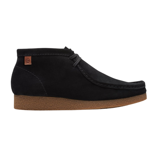 Clarks Men's Shacre Chukka Boot Black Suede Leather