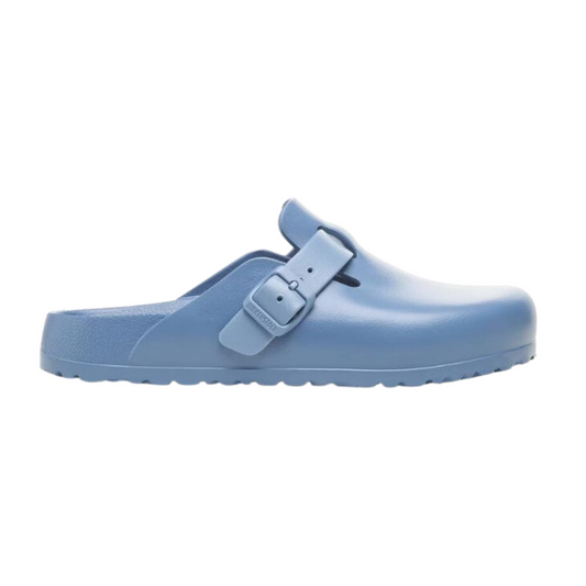 Birkenstock Women's Blue Boston EVA Mule, Elemental blue, Narrow