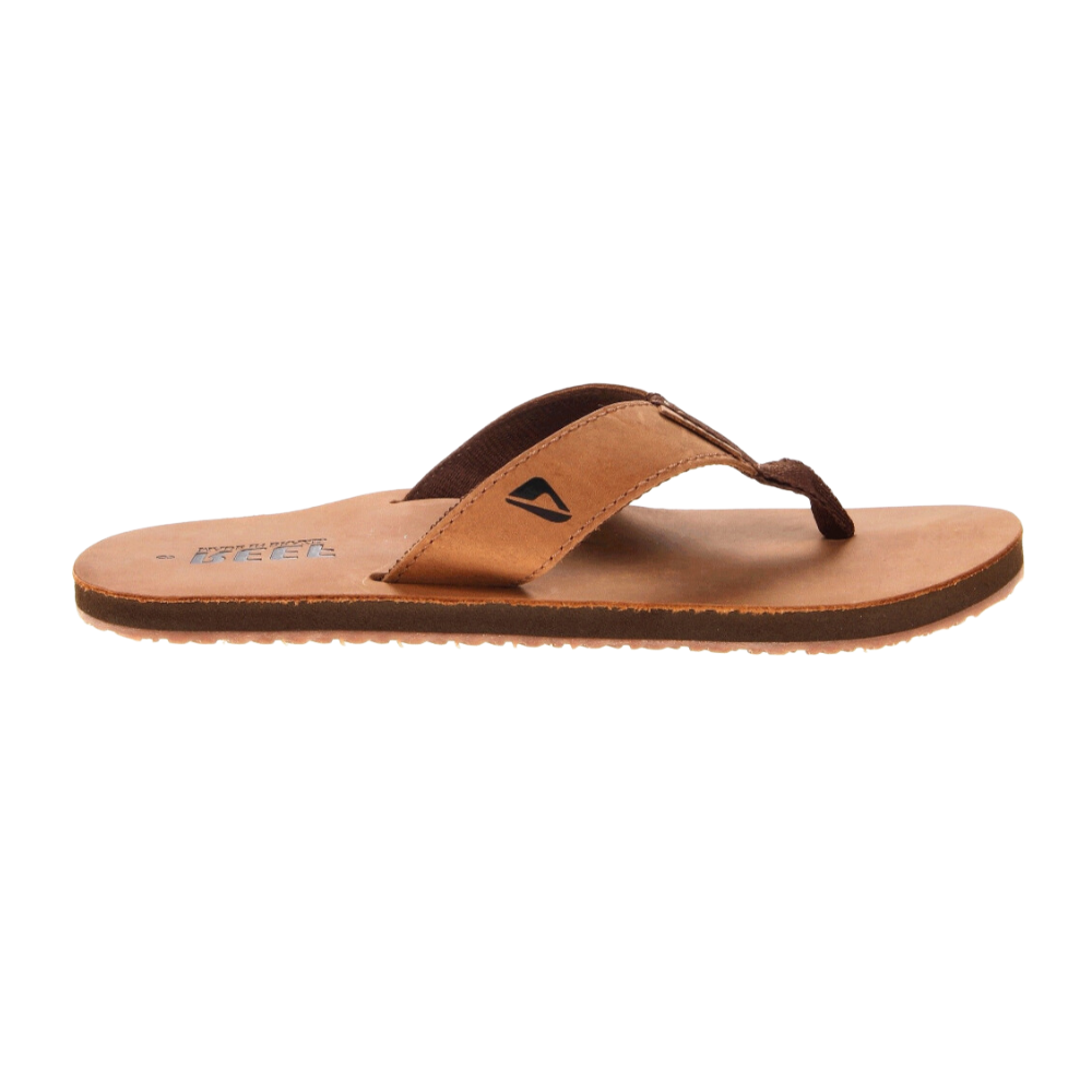 Reef Men's Leather Smoothy Bronze Brown Sandals Flip Flops