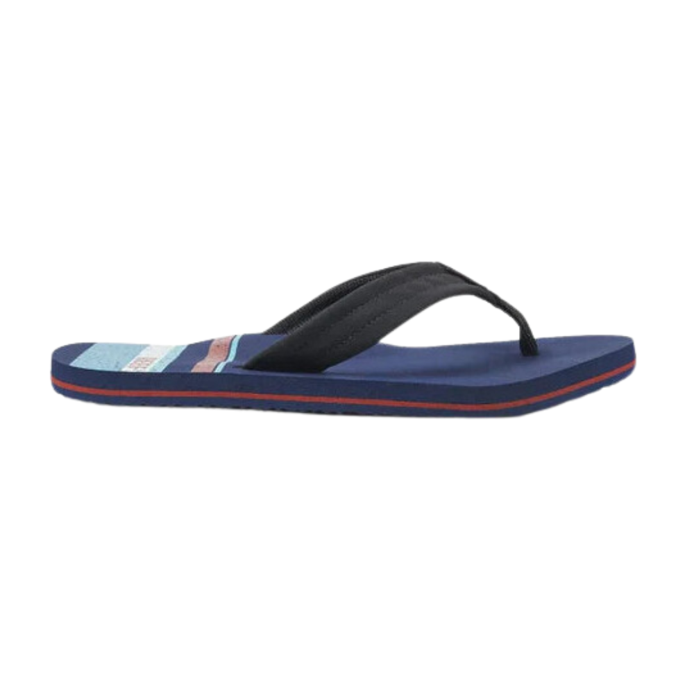 Reef Men's Waters  Navy / Stripe Flip-Flop RF0A3YKUNSR Sandals