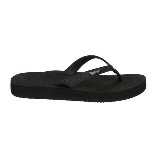 Reef Women's Flip Flop Sandals Star Cushion Black