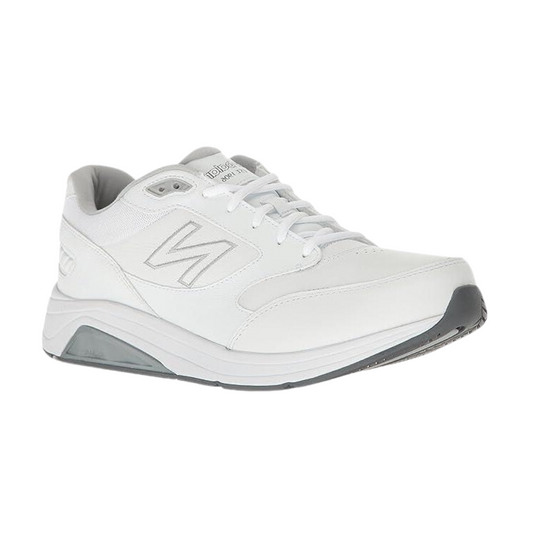 New Balance Men's 928v3 Walking Shoe White Leather Sneaker MW928WT3