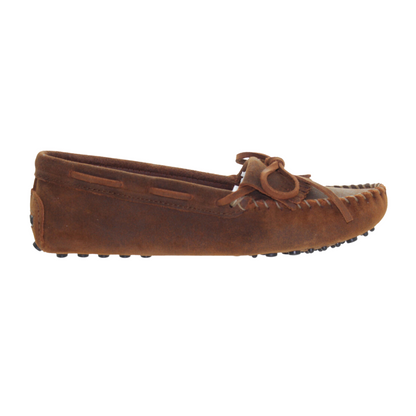 Minnetonka Kilty Driver Brown Ruff 593 Women's Shoes