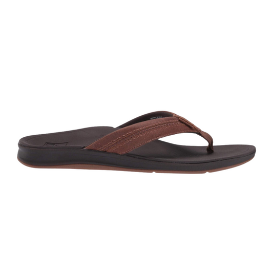 Reef Leather Ortho-Bounce Coast Brown RF0A3YKRBRO Men's Flip Flop