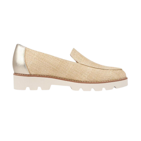 Vionic Womens Kensley Raffia Slip On Loafers