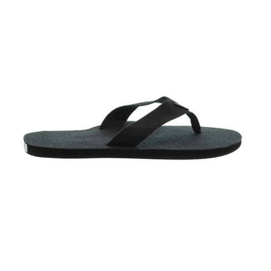 Rainbow Sandals Men's Hemp Single Layer Black Flipflop