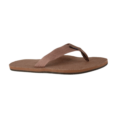 Rainbow Sandals Men's Hemp Single Layer Brown Flipflop