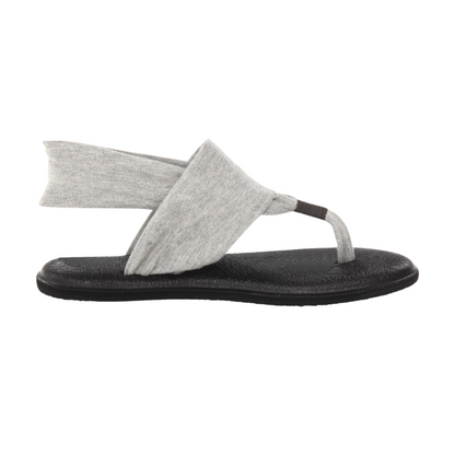 Sanuk Yoga Sling 2 Women's Size Black/Grey Sandals Flip Flops SWS10001GRY