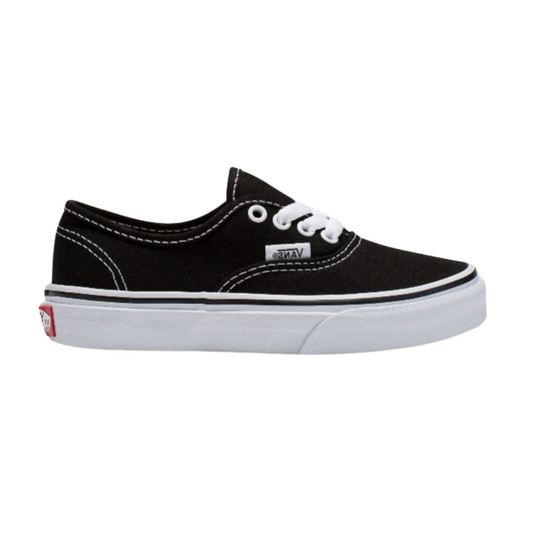 Vans Authentic Toddler Black / White Classic Canvas Shoes