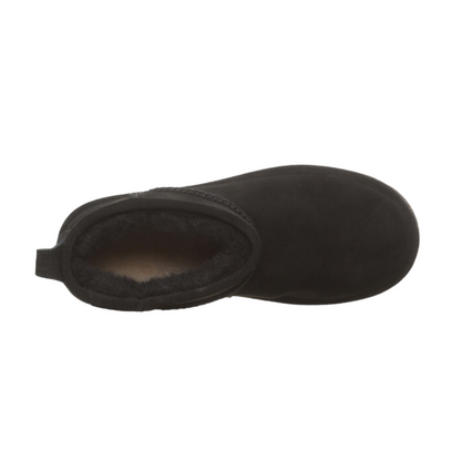 Bearpaw Women's Suede Retro Shorty Ankle Boot - Black