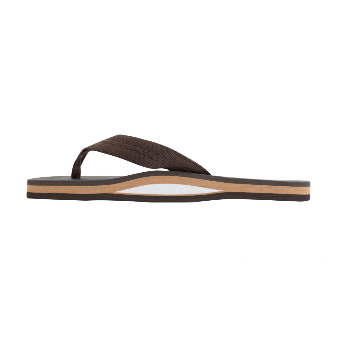 Rainbow Sandals Men's Classic Rubber - Single Layer Soft Top- EVA Rubber Filled Nylon Strap