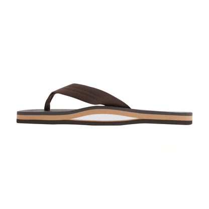 Rainbow Sandals Men's Classic Rubber - Single Layer Soft Top- EVA Rubber Filled Nylon Strap