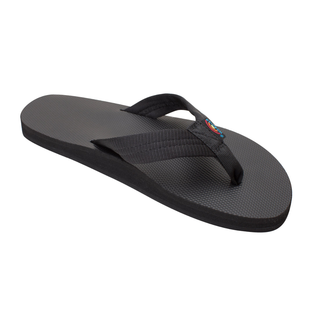 Rainbow Sandals Men's Classic Rubber - Single Layer Soft Top- EVA Rubber Filled Nylon Strap