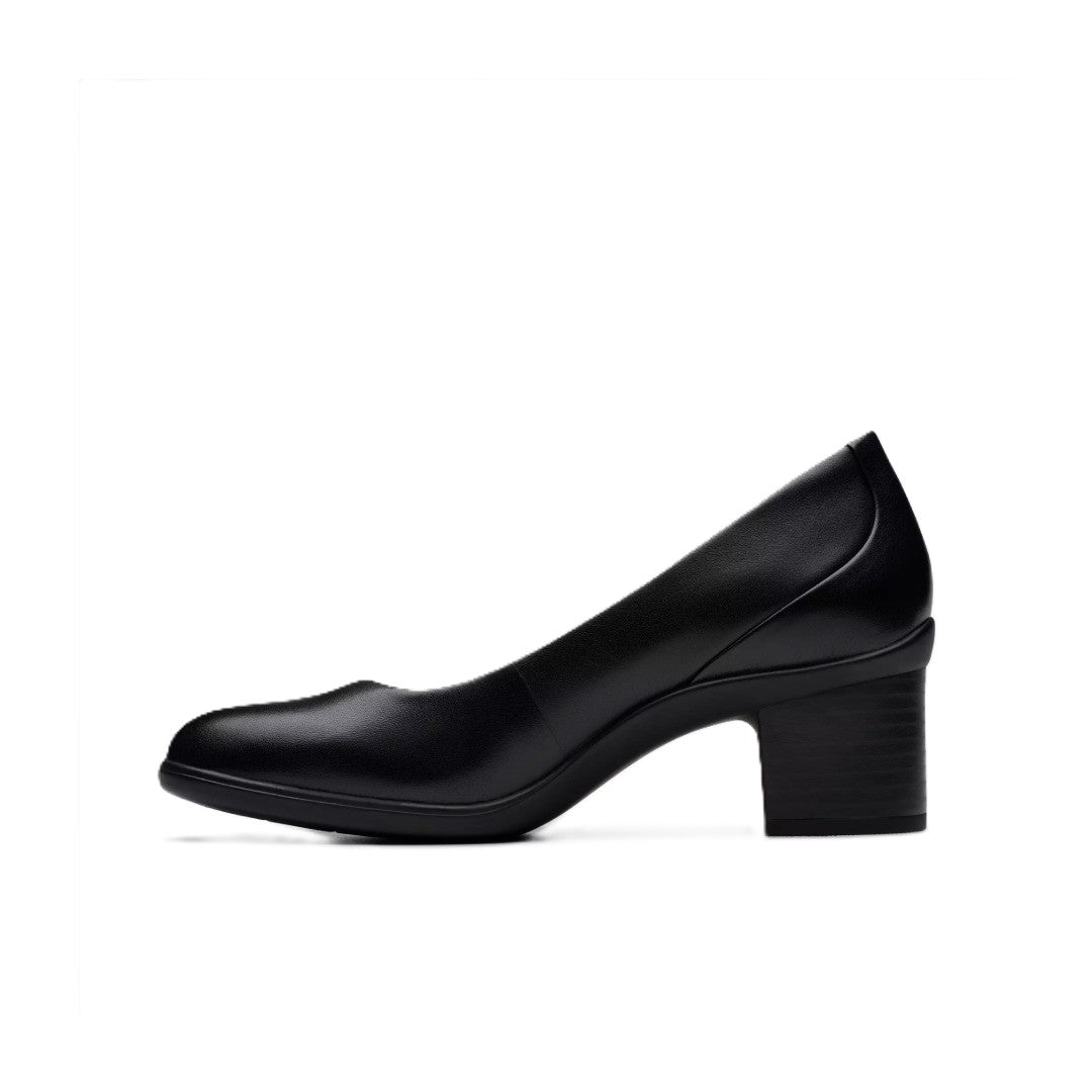 Clarks Women's Shaya Poppy Leather Pumps - Black 82997