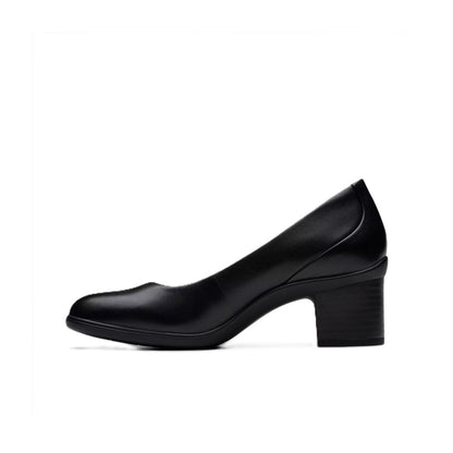 Clarks Women's Shaya Poppy Leather Pumps - Black 82997