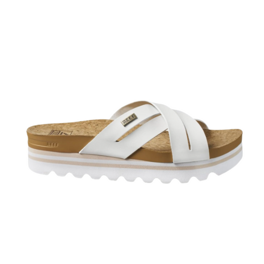 REEF Cushion Bloom Hi Women's Platform Fashion Sandal, Vegan Leather X Strap