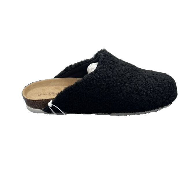 Universal Thread Bev Flat Slip On Shoes Black Fur