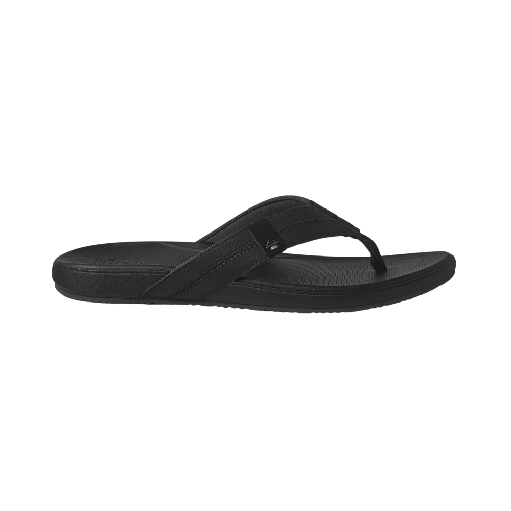 REEF Cushion Phantom 2.0 Men's Flip Flop Black - Ultra Soft Cushion Footbed, Water-Friendly Comfort Sandals with Arch Support