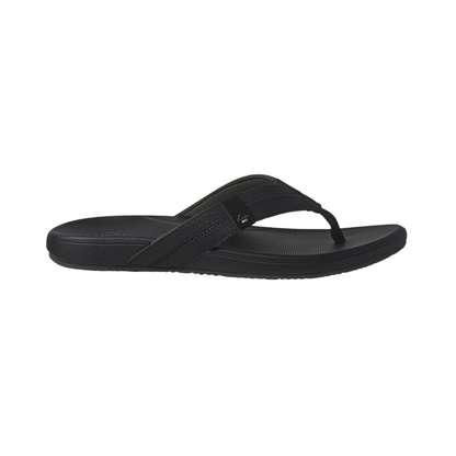 REEF Cushion Phantom 2.0 Men's Flip Flop Black - Ultra Soft Cushion Footbed, Water-Friendly Comfort Sandals with Arch Support