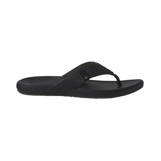 REEF Cushion Phantom 2.0 Men's Flip Flop Black - Ultra Soft Cushion Footbed, Water-Friendly Comfort Sandals with Arch Support